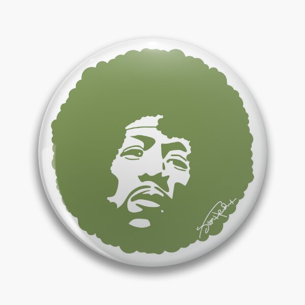 Item preview, Retro Funk Portrait – Green Afro Silhouette Art designed and sold by byDuck.