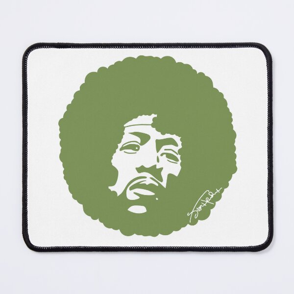 Item preview, Retro Funk Portrait – Green Afro Silhouette Art designed and sold by byDuck.