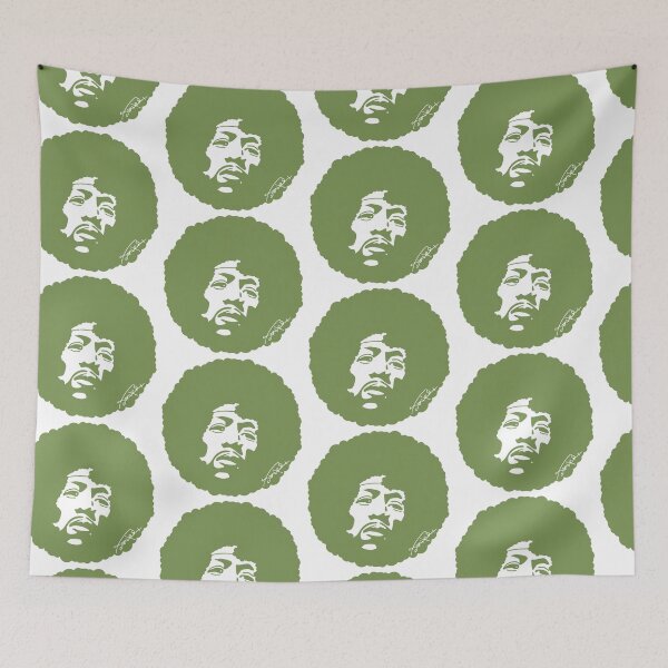 Item preview, Retro Funk Portrait – Green Afro Silhouette Art designed and sold by byDuck.