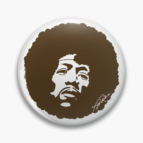 Item preview, Retro Funk Portrait – Brown Afro Silhouette Art designed and sold by byDuck.