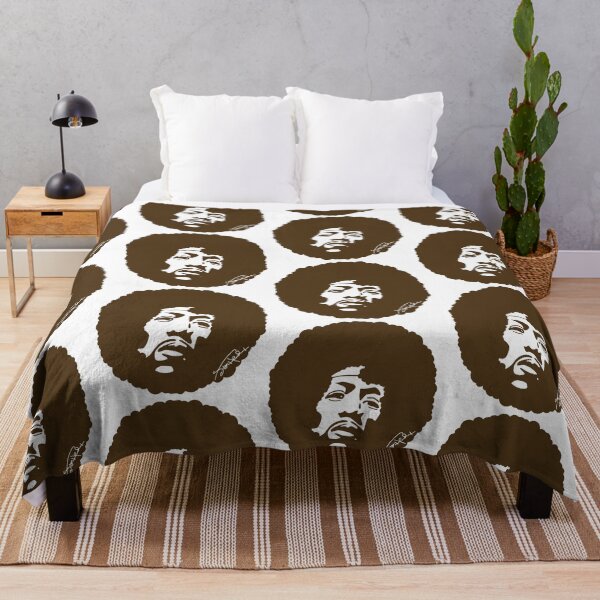 Item preview, Retro Funk Portrait – Brown Afro Silhouette Art designed and sold by byDuck.