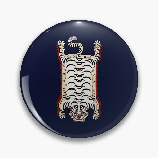 Item preview, TIBETAN TIGER RUG 1-white designed and sold by BEATRIZ ABAITUA.
