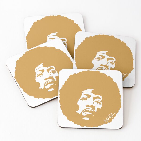 Item preview, Retro Funk Portrait – Yellow Afro Silhouette Art designed and sold by byDuck.
