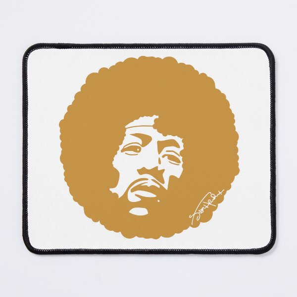 Item preview, Retro Funk Portrait – Yellow Afro Silhouette Art designed and sold by byDuck.