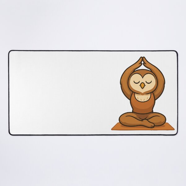 Item preview, Meditation Yoga Owl Сalm Gym – Muscular Owl Lifting Weights Fitness Illustration designed and sold by MaratusVolans.