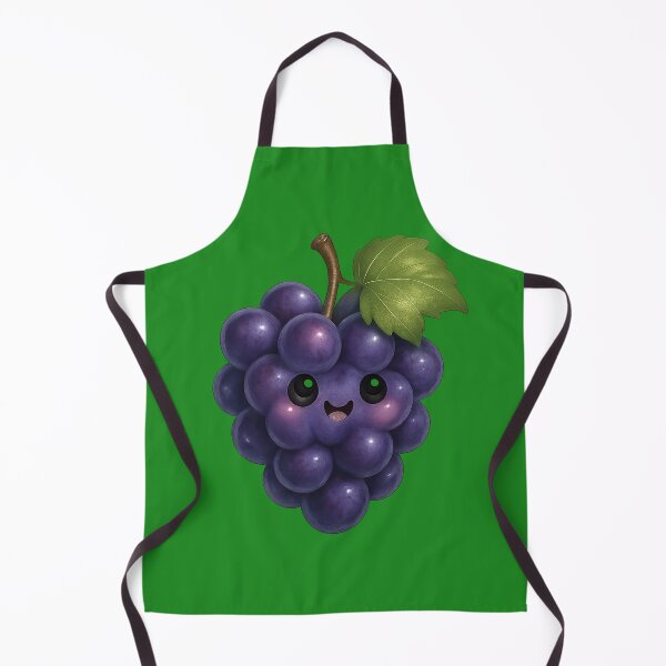 Item preview, Realistic Kawaii Grapes – Cute Fruit Character designed and sold by © Zenscape Studio 2025.