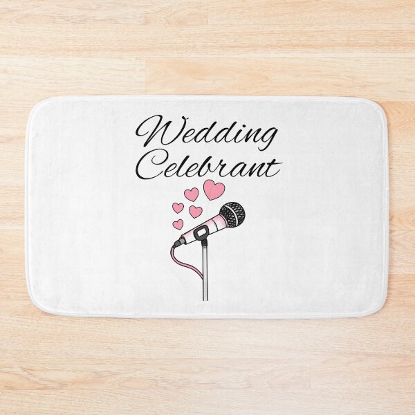 Item preview, Wedding Celebrant, Microphone With Hearts, Marriage Officiant designed and sold by doodlerob.