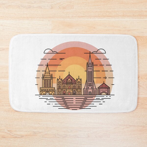 Item preview, Québec City Skyline – Minimalist Warm Sunset Tones Travel Souvenir Design designed and sold by Paper Drip.