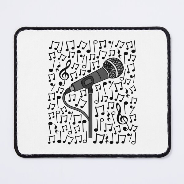 Item preview, Singer Microphone Musical Notes Singing Teacher Musician designed and sold by doodlerob.