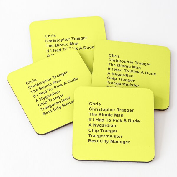 Item preview, Chris Traeger Aliases – Parks and Recreation Funny Quote Design designed and sold by from here 2 mars.