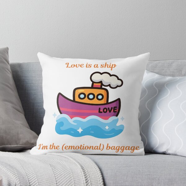 Item preview, Copy of Self-Care - Cute Mental Health Donut with Pink FrostingaLove Is a Ship (I’m the Emotional Baggage) designed and sold by CanSparkleArt.
