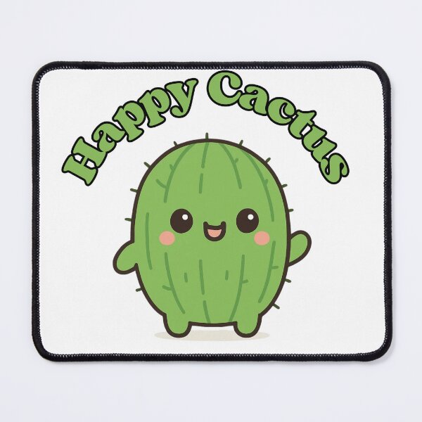 Item preview, Happy Cactus – Cute Kawaii Chibi Plant Design designed and sold by artbyTSR.