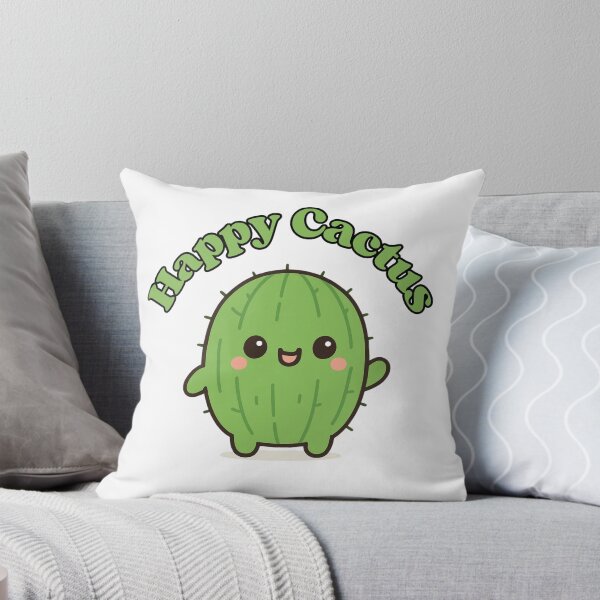 Item preview, Happy Cactus – Cute Kawaii Chibi Plant Design designed and sold by artbyTSR.
