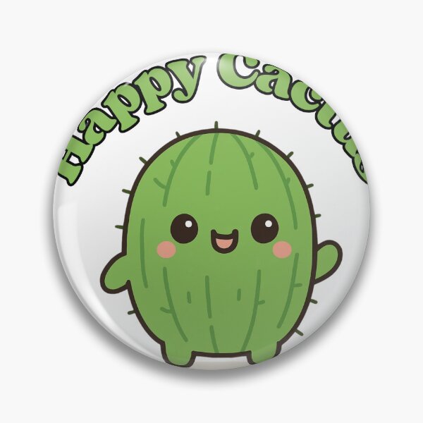 Item preview, Happy Cactus – Cute Kawaii Chibi Plant Design designed and sold by artbyTSR.