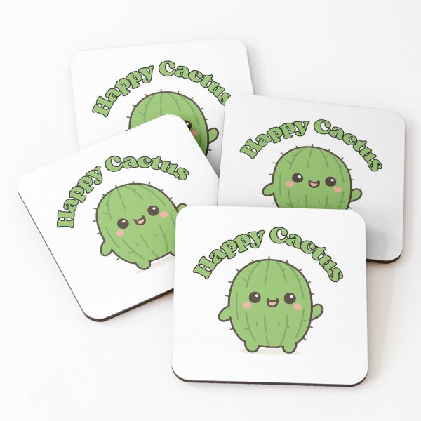 Item preview, Happy Cactus – Cute Kawaii Chibi Plant Design designed and sold by artbyTSR.
