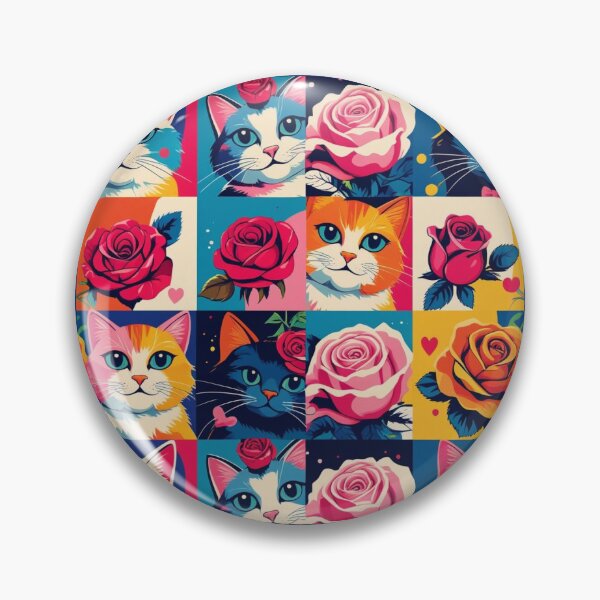 Item preview, Kitschy Rose Meow 3 designed and sold by creativeandfree.