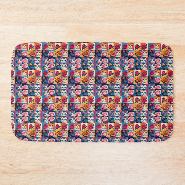 Item preview, Kitschy Rose Meow 3 designed and sold by creativeandfree.