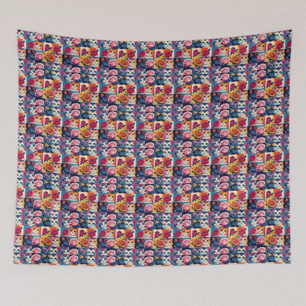 Item preview, Kitschy Rose Meow 3 designed and sold by creativeandfree.