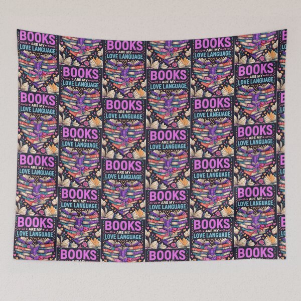 Item preview, Books Are My Love Language – Colorful Book Lover Design with Neon Typography for Readers & Bibliophiles designed and sold by GemBob Creations.