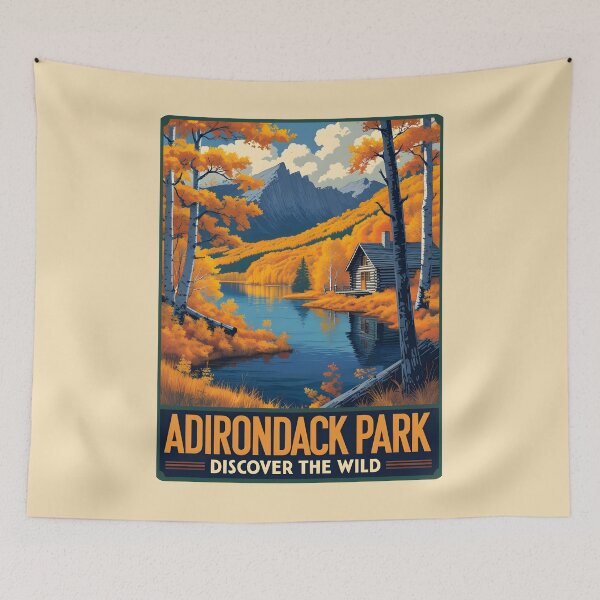 Item preview, Adirondack Park - New York State  designed and sold by GoodOldVintage.