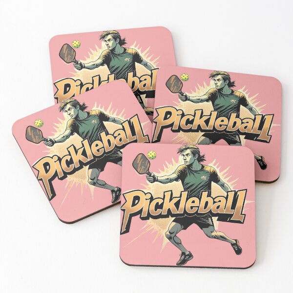 Item preview, Pickleball Power Smash – Retro Burst Action Design designed and sold by RickGoulet.