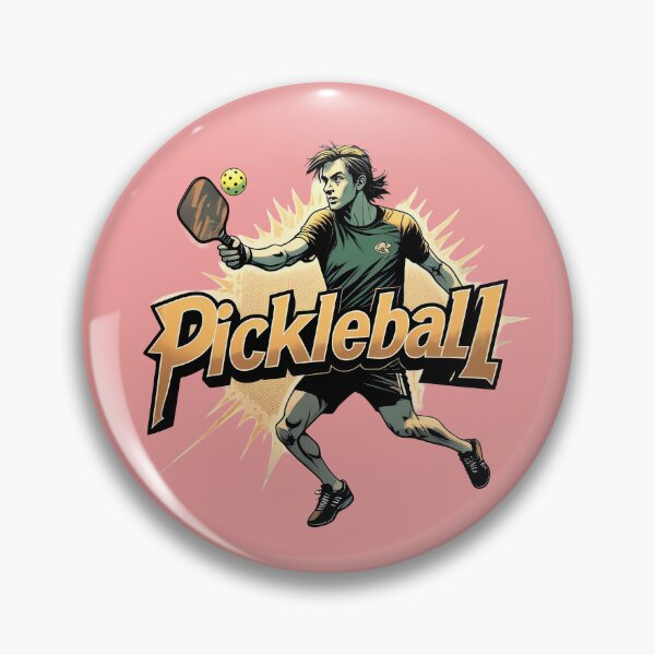 Item preview, Pickleball Power Smash – Retro Burst Action Design designed and sold by RickGoulet.