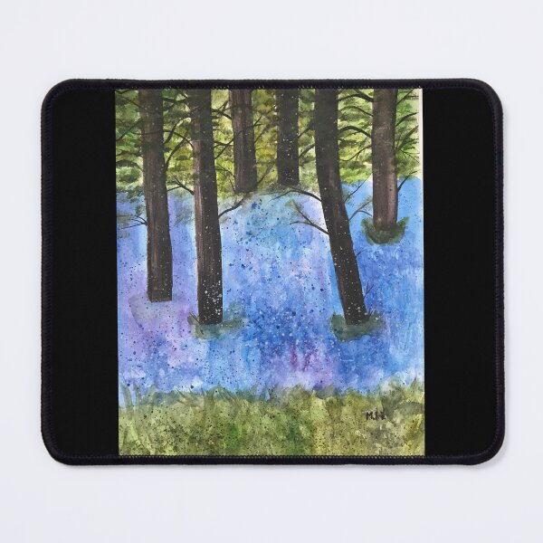 Item preview, Bluebells forest watercolour painting designed and sold by Monika Howarth.