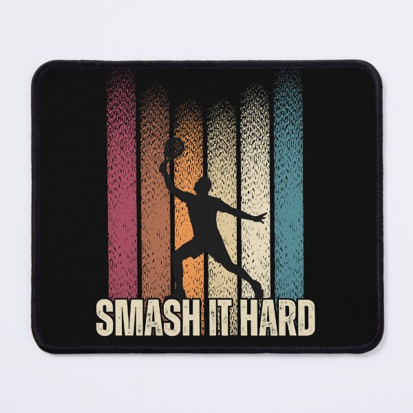 Item preview, Smash It Hard Padel Tennis - Retro Vintage Player Silhouette designed and sold by Charizmwear.