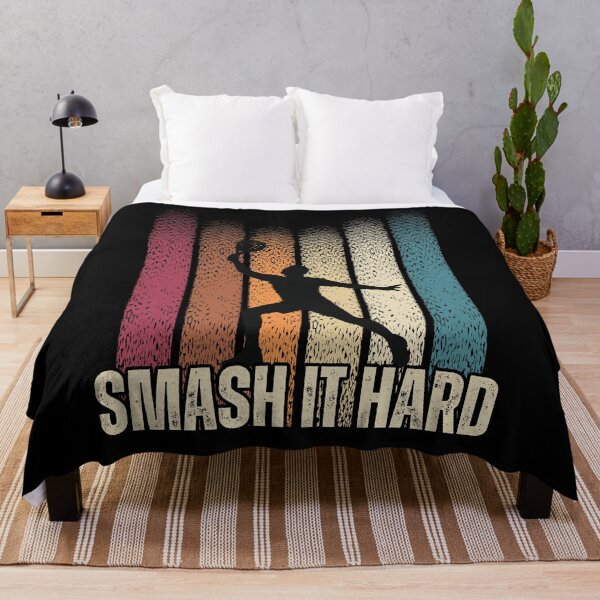 Item preview, Smash It Hard Padel Tennis - Retro Vintage Player Silhouette designed and sold by Charizmwear.