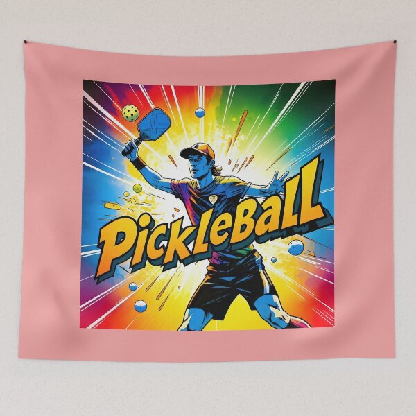Item preview, Pickleball Color Surge - Vibrant Smash Design designed and sold by RickGoulet.