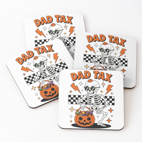 Item preview, Dad Tax Skeleton Halloween Funny Candy Design | Cool Retro Spooky Graphic for Dads designed and sold by dortmond.