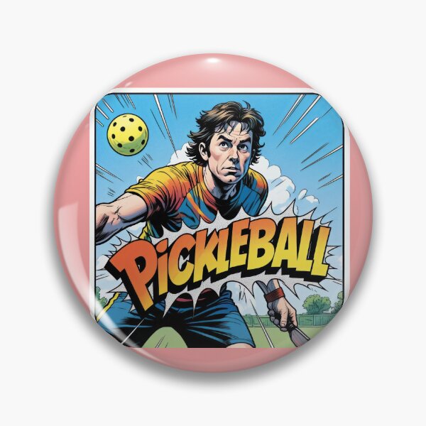 Item preview, Comic Pickleball Smash - Bold Outdoor Action Scene designed and sold by RickGoulet.