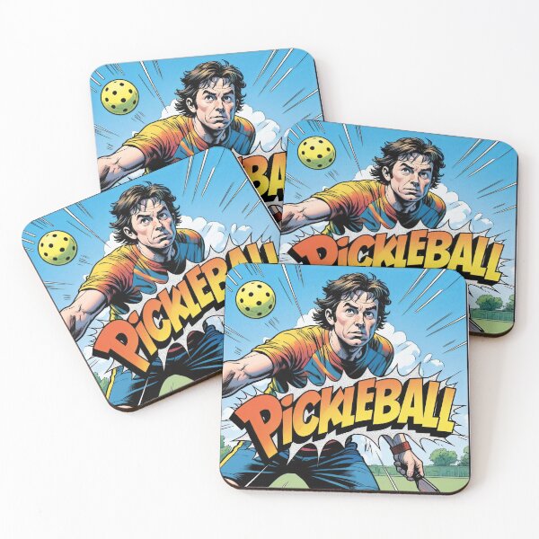 Item preview, Comic Pickleball Smash - Bold Outdoor Action Scene designed and sold by RickGoulet.