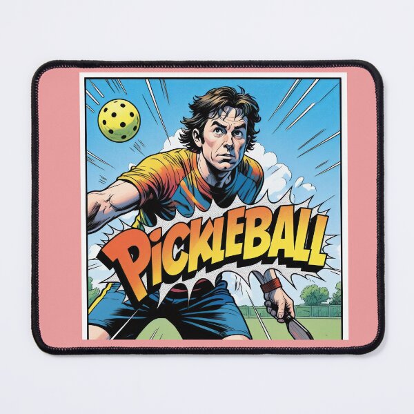 Item preview, Comic Pickleball Smash - Bold Outdoor Action Scene designed and sold by RickGoulet.