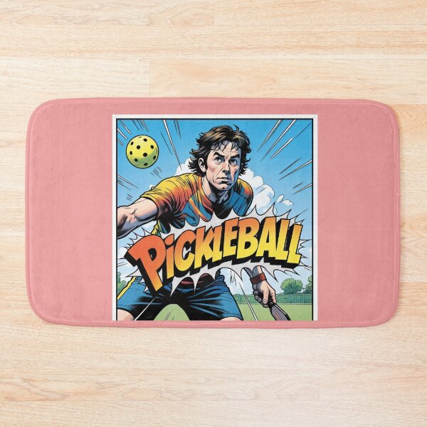 Item preview, Comic Pickleball Smash - Bold Outdoor Action Scene designed and sold by RickGoulet.