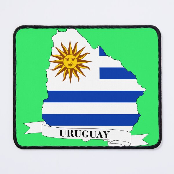 Item preview,  Flag map of Uruguay designed and sold by visual adventures.