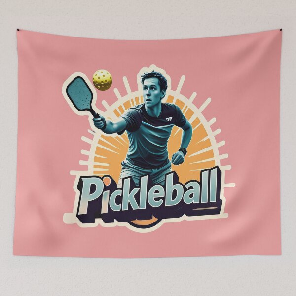 Item preview, Pickleball Sunburst Smash - Bold Paddle Action designed and sold by RickGoulet.