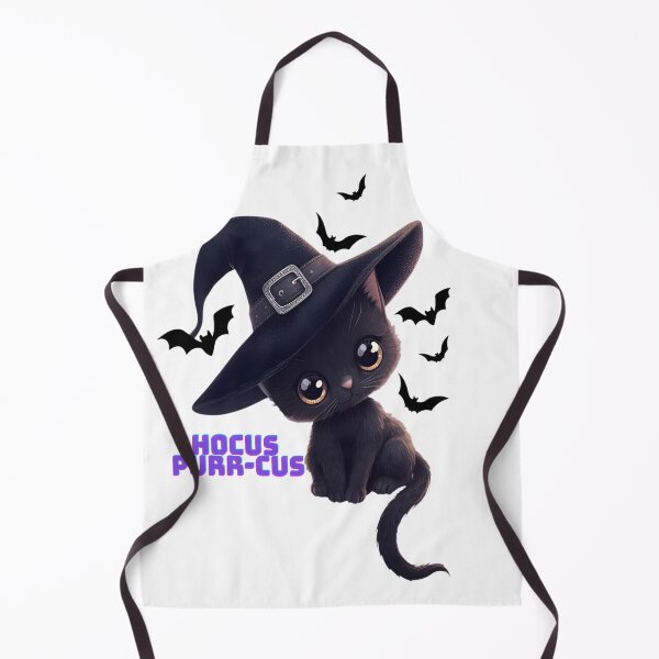 Item preview, Hocus Purr-cus Cute Black Cat Halloween Art designed and sold by MiraDesignCo.