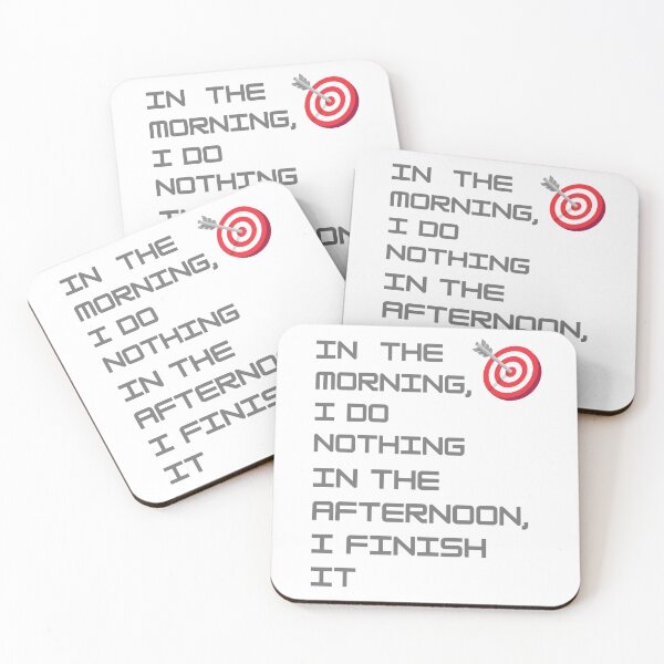Item preview, Morning I Do Nothing  in the Afternoon I Finish It | Funny Procrastination T-Shirt designed and sold by Treestumpc.