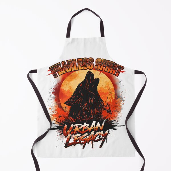 Item preview, Fearless Spirit Urban Legacy Wolf Streetwear Grunge Design designed and sold by CreativeVisionsHub.