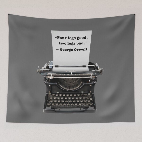 Item preview, Orwell Quote on Typewriter designed and sold by travelwitheric.
