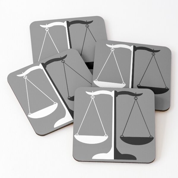 Item preview, Scales of Justice-Black and White designed and sold by MagicMe-JD.