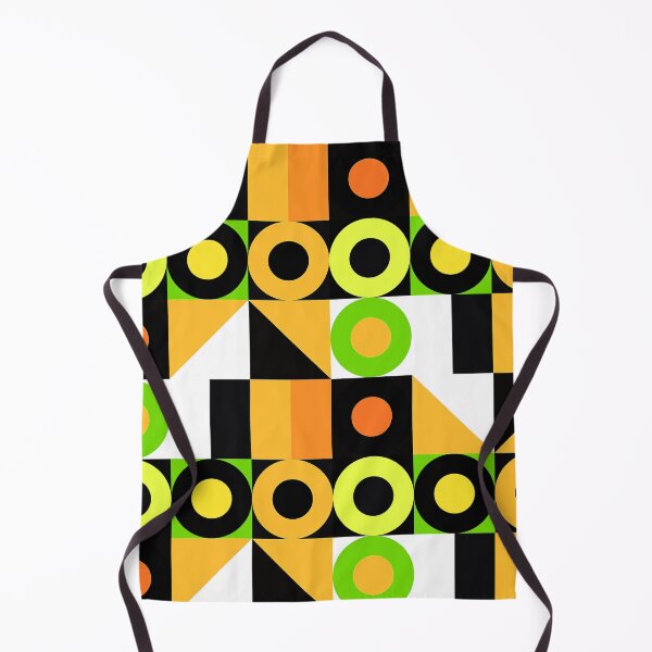 Item preview, Mid-Century Modern Yellow-Mustard, Lime And Orange Geometric designed and sold by DEC02.