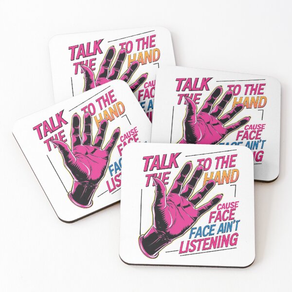 Item preview, Talk to the Hand Cause the Face Ain’t Listening – Retro Pop Art Comic Design designed and sold by MockingMerch.