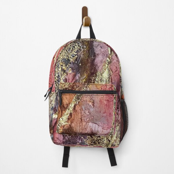 Item preview, Mixed Media with Shiny Gold Highlights over pink designed and sold by Kandoart.
