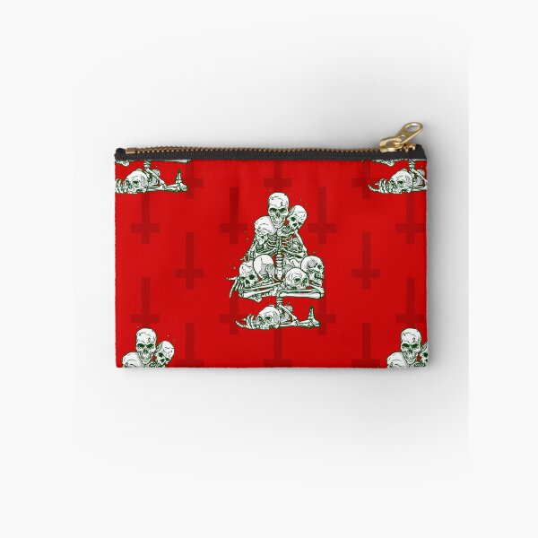 Item preview, skull ugly christmas tree skeleton gothic inverted cross designed and sold by Gossip Rag.