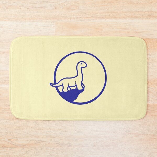 Item preview, Brachiosaurus Long Neck Cliff Mountain Round Night Moon designed and sold by shirt-o-mat.
