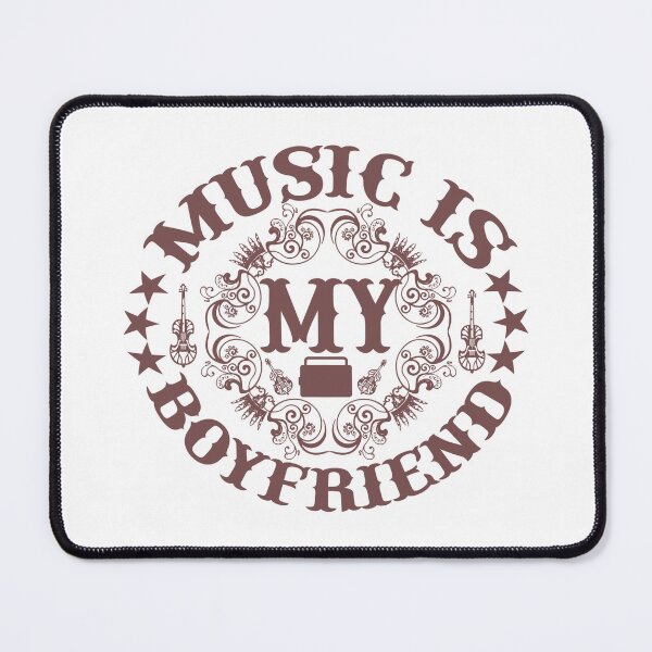 Item preview, Music is my boyfriend designed and sold by JonysCreativeDesigns.