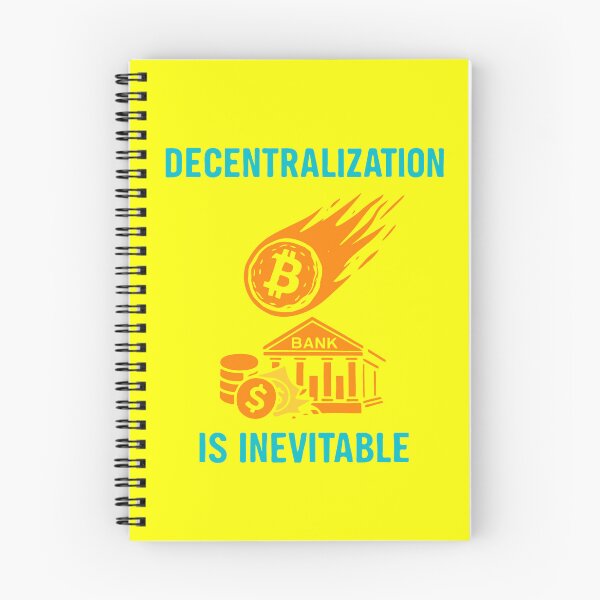 Item preview, "Decentralization Is Inevitable" – Bitcoin Meteor vs. Banks Design designed and sold by BitCrop.