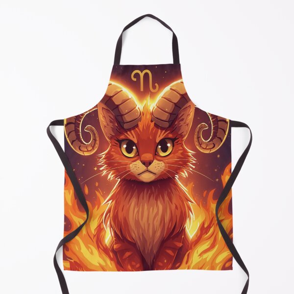 Artikelvorschau, Widder Sternzeichen Katze – Astrologie Horoskop Design entworfen und verkauft von Luis Betancourt illustrations.